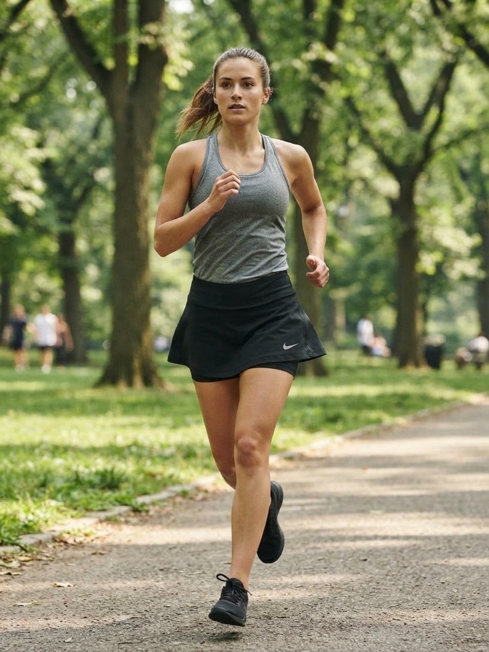 Nike Women's Black Athletic Skort with Built-In Shorts